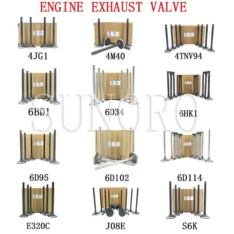 4JG1 Engine Accessories 4JG1 Intake Valve 4JG1 Exhaust Valve ISUZU diesel Engine 8-97131-729-0 8-97043-861-2
