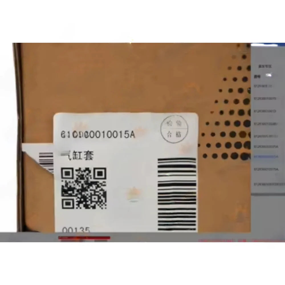 Spot Goods Cylinder Liner 612630010015 for WEICHAI WD615 WP10 Diesel Engine Spare Parts Construction Machinery for Excavator