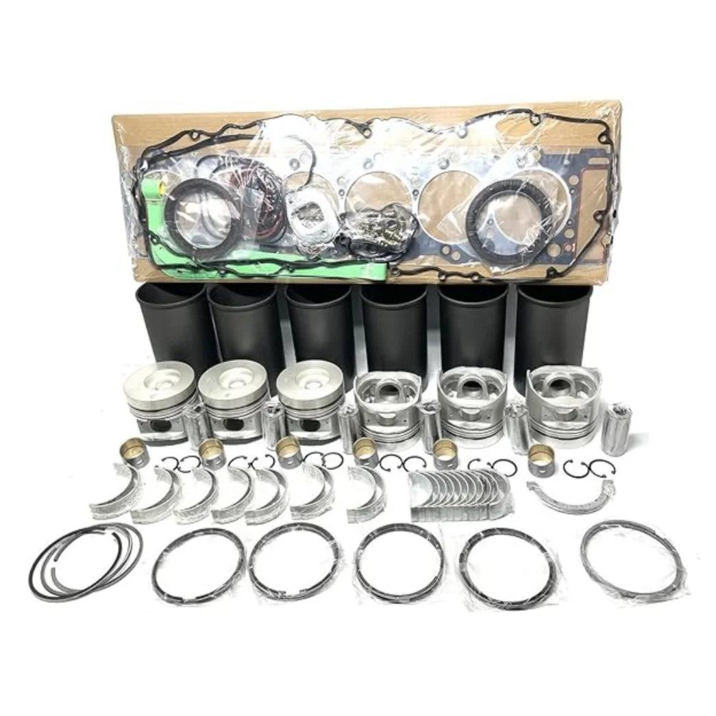 Excavator Spare Parts Engine Parts Liner Kit Piston Ring Valves Engine Bearing Nozzle D6E Overhaul Rebuild Kit  EC210BLC