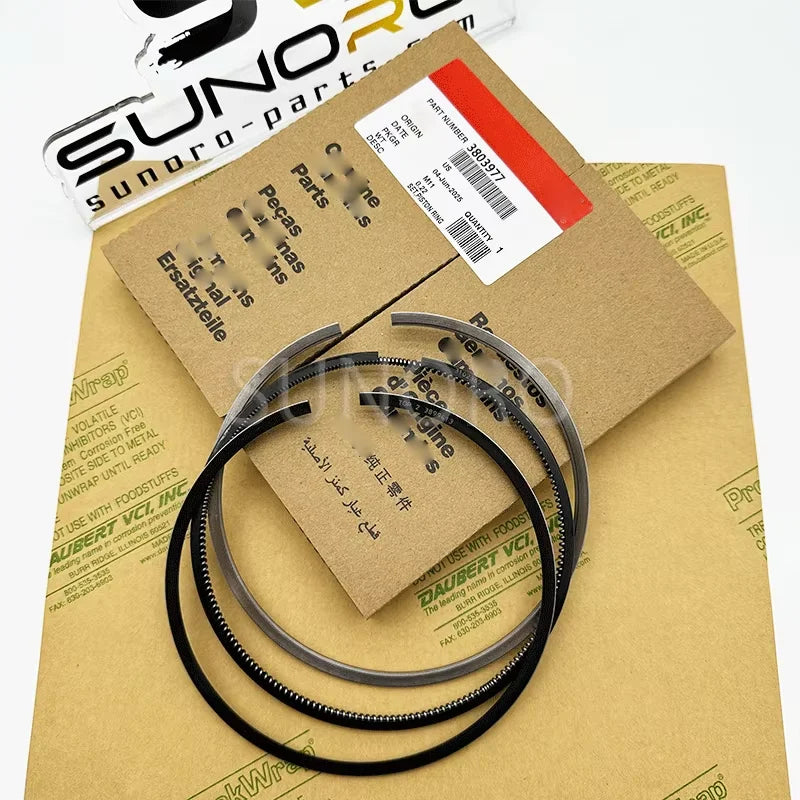 Excavator M11 ISM11 QSM11 Diesel Engine Piston Ring Assembly 3803977 for M11 Engine