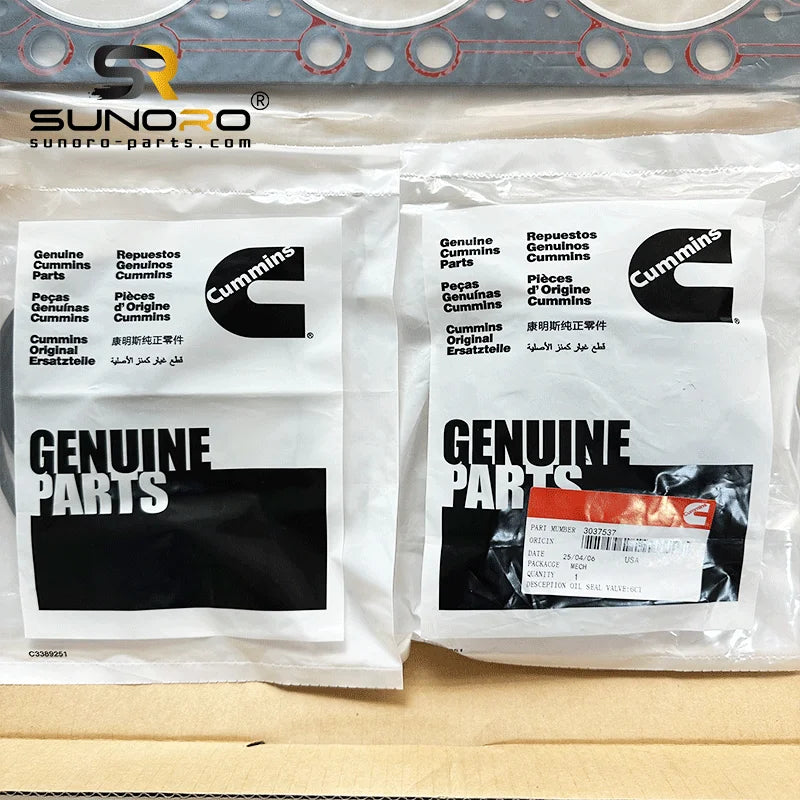 6CT 6D114 Full Gasket Kit 6743-K1-1101 6743-K2-1101 4025271 4022500 3037537 3800558 for Cummins Engine Parts