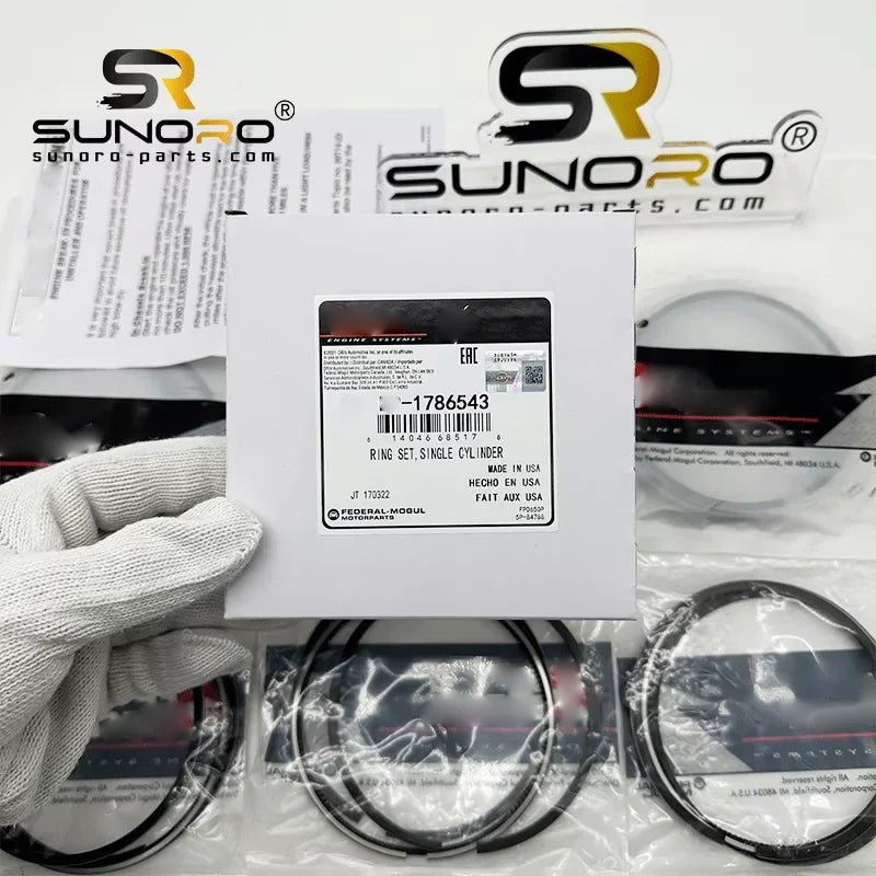 High Quality 178-6543 C6.4 3066 Engine Parts Piston Rings 1786543 Suitable for 320D Excavator