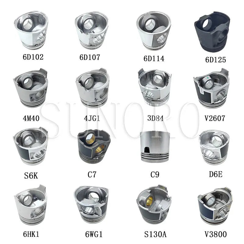 DE12 D2366 Piston 65.02501-0222/65.02501-0222B for Doosan Engine Construction Machinery Part