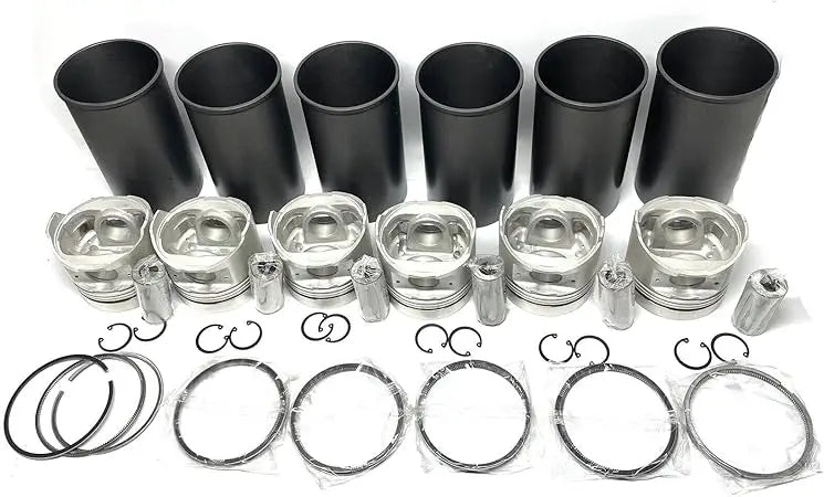 Excavator Spare Parts Engine Parts Liner Kit Piston Ring Valves Engine Bearing Nozzle D6E Overhaul Rebuild Kit  EC210BLC