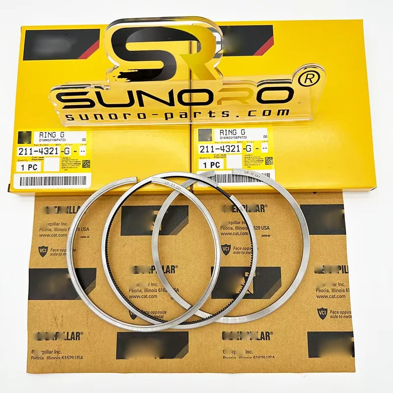Excavator Piston Rings 211-4321 E3306 3304 Engine Parts Piston Rings 2114321 Excavator E330