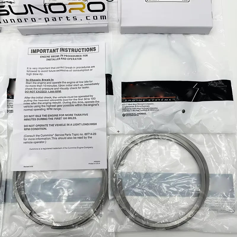 Engine Piston Ring Assembly 1W-8922 FP 3406 3408 7s9404 9s3068 211-4321 8n0822 Construction Machinery Parts