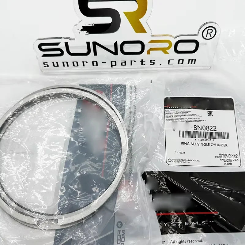 Excavator Parts Piston Ring 8N-0822 3406 3408 3412 Diesel Engine Parts Piston Ring Group 8N0822