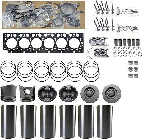 Excavator Spare Parts Engine Parts Liner Kit Piston Ring Valves Engine Bearing Nozzle D6D Overhaul Rebuild Kit  EC210BLC