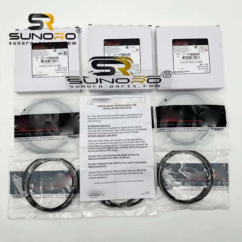 High Quality 178-6543 C6.4 3066 Engine Parts Piston Rings 1786543 Suitable for 320D Excavator