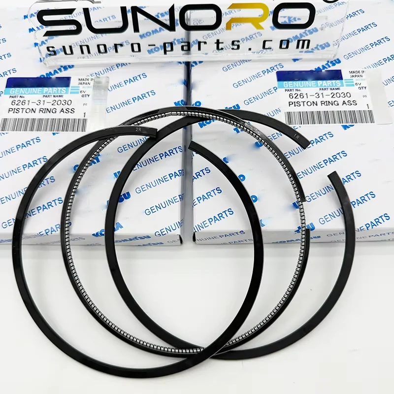 Mechanical Engine Piston Ring 6261-31-2030 Engine Sa6d140e-5 Excavator Pc650-8 Pc600-8 Pc750-8eo Wheel Loader WA500-6