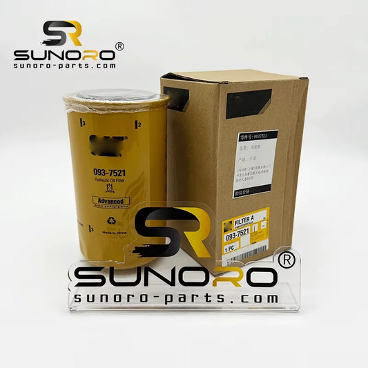 Original Excavator Parts E320D 323D 326D 336D Hydraulic Oil Filter 0937521 093-7521